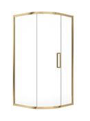 Sonas Aspect 8Mm Framed One Door Quadrant 900Mm  Brushed Gold | USE00100