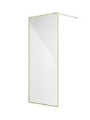 Sonas Mirage 800mm Frame with Fluted Glass | Brushed Gold | USE00169