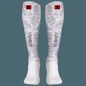 Shinliners With Stirrup - White