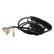 13 Pin Extension Lead 4M Curly 2M Tail &amp; Spare Connectors