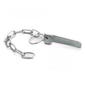 Cotter with spring pin and chain