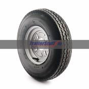 4.80/4.00-8", 6 ply, 4 on 4" PCD wheel assembly