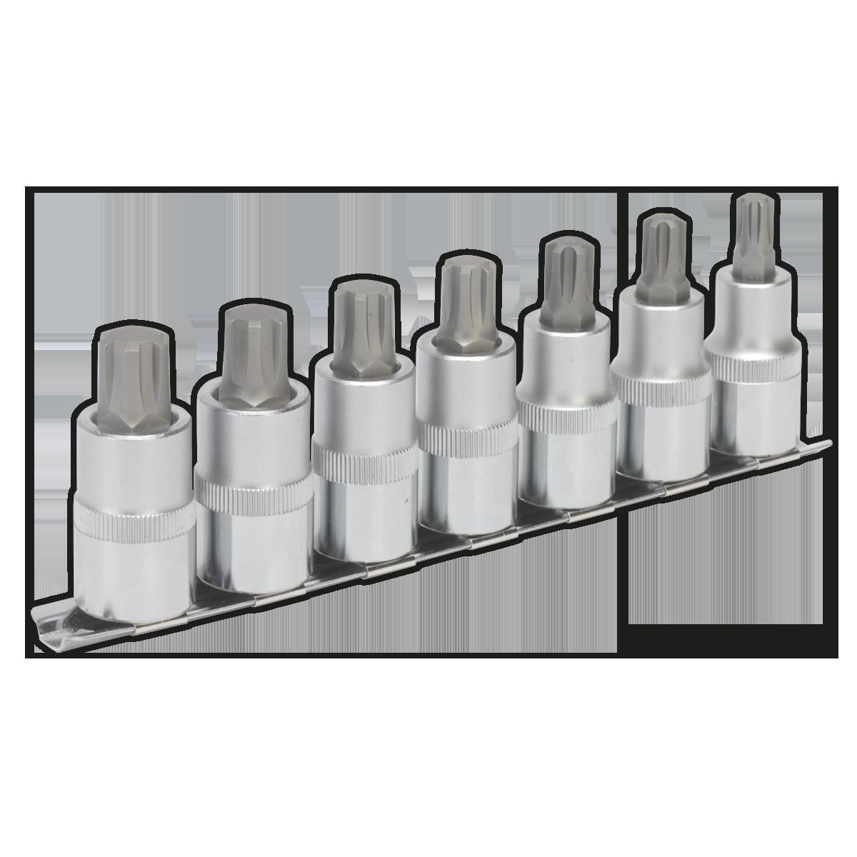 Ribe Socket Bit Set 1/2"Sq Drive 55mm 7pc