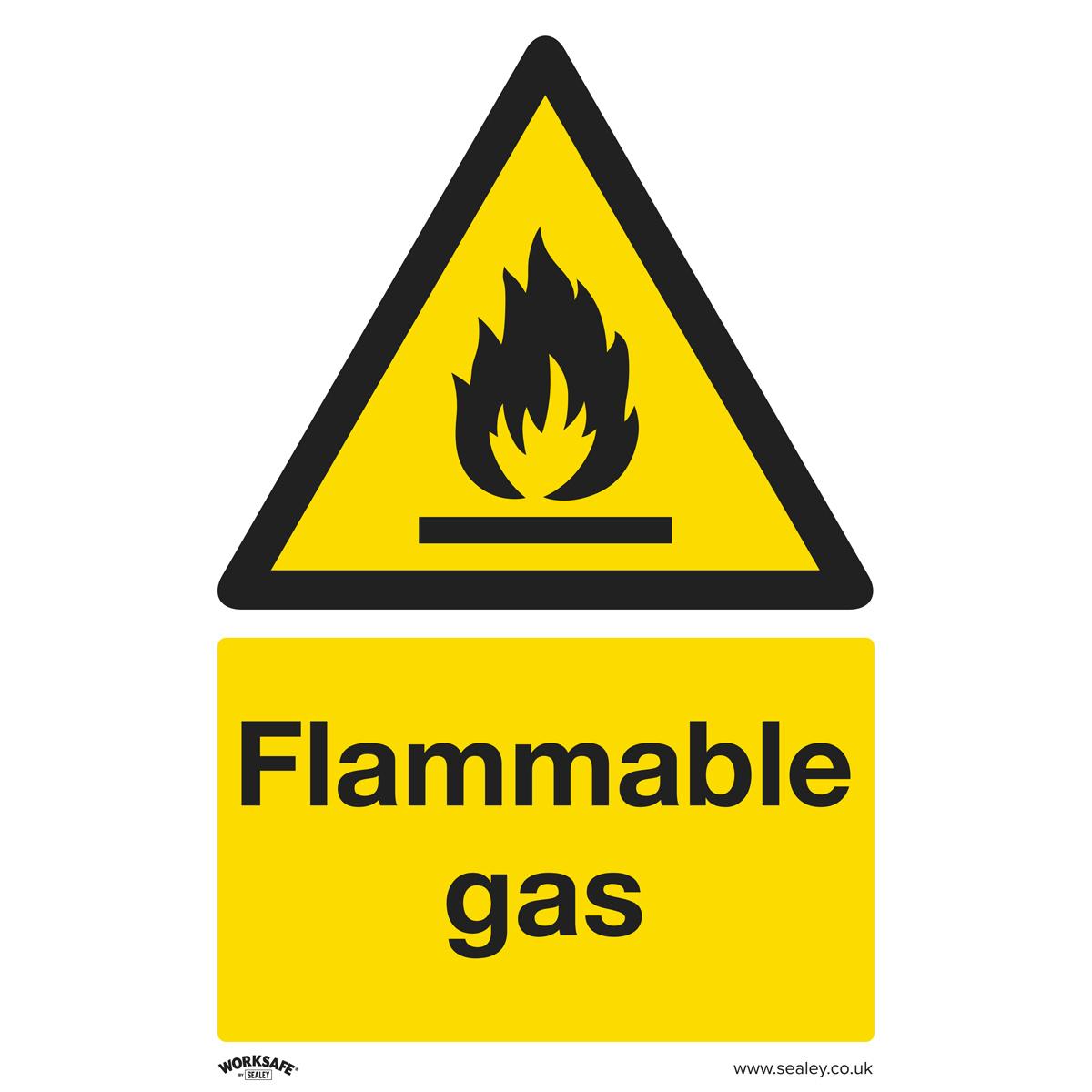 Warning Safety Sign Flammable Gas Rigid Plastic in Cork GetLocal