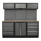 Superline PRO(R) Storage System with Wood Worktop 2.04m