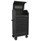 Superline PRO(R) Black Edition Tower Cabinet with 9 Soft Close Drawers &amp;amp; Power Bar 690mm image