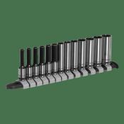 Deep Socket Set 1/4"Sq Drive 13pc