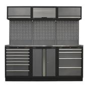 Superline PRO(R) Storage System with Stainless Worktop 2.04m