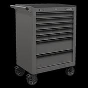 Superline PRO(R) Rollcab 7 Drawer - Grey/Black