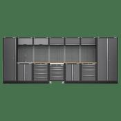 Superline PRO(R) Storage System with Pressed Wood Worktop 4.92m