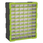 Cabinet Box 60 Drawer - Green/Black
