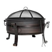 76cm Deluxe 2-in-1 Outdoor Fire Pit &amp;amp; Coffee Table Antique Bronze Effect image