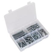 High Tensile Setscrew, Nut &amp;amp; Washer Assortment M8 220pc image