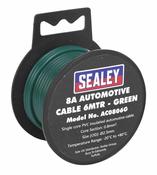 8A Thick Wall Automotive Cable 6m - Green