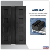 Slotted Rubber Support Block for Viking Jacking Beams 80mm image