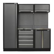 Superline PRO(R) Storage System with Stainless Worktop 1.96m
