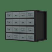 Modular Storage Mid Unit 16 Small Drawers 580mm