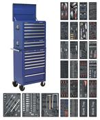 Superline PRO(R) Tool Chest Combination 14 Drawer with 1179pc Tool Kit - Blue