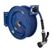 Heavy-Duty Retractable Water Hose Reel 15m 13mm ID Rubber Hose image