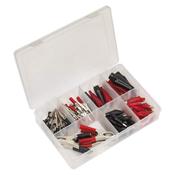 Crocodile Clip Assortment 60pc - Black &amp;amp; Red