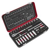 Platinum Socket Set 1/4"Sq Drive 49pc