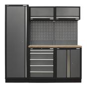 Superline PRO(R) Storage System with Wood Worktop 1.96m