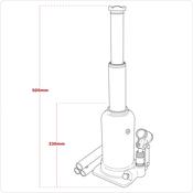 Viking Telescopic Bottle Jack 5 Tonne