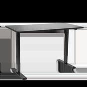 Single Motor Ultra-Quiet Adjustable-Height Electric Sit/Stand Desk - Black Desktop image