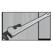 Aluminium Alloy Pipe Wrench European Pattern 610mm image