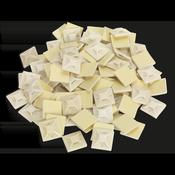 Self-Adhesive Cable Tie Mount 30 x 30mm, White - Pack of 100