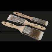 Wooden Handle Paint Brush Set 3pc image