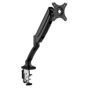 Adjustable Single Monitor Arm with 360 deg Rotation - Black image