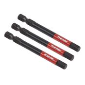 Hex Impact Power Tool Bits 6 x 75mm 3pc image