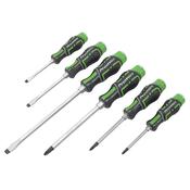 Hammer-Thru Screwdriver Set 6pc - Hi-Vis Green image