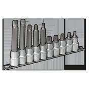 Spline Socket Bit Set 1/2"Sq Drive 10pc image