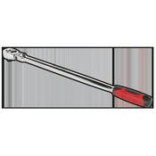 Extra-Long Flexi-Head Ratchet Wrench 3/8"Sq Drive 455mm image