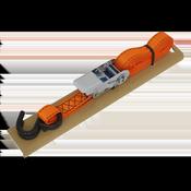 Ratchet Strap Polyester Webbing S-Hook with Corner Protector 25mm x 5m 600kg Breaking Strength image
