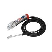 PCL Tyre Inflator with 2.5m Hose &amp;amp; Twin Clip-On Connector