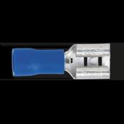 Push-On Female Terminal 6.3mm, Blue - Pack of 100