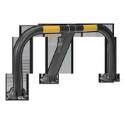 Triple Leg Parking Barrier with Integral Lock image