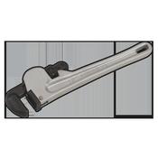 Aluminium Alloy Pipe Wrench European Pattern 300mm image