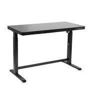 Single Motor Ultra-Quiet Electric Desk with Control Panel, USB Port &amp;amp; Drawer - Black Desktop image