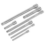 Wobble/Rigid Extension Bar Set 1/4", 3/8" &amp;amp; 1/2"Sq Drive 7pc image