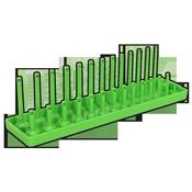 Socket Holder 1/4"Sq Drive 4-15mm - Hi-Vis Green image