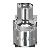 Fully Polished Socket 1/2"Sq Drive 8mm image