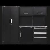 Storage System with Stainless Worktop 2.48m