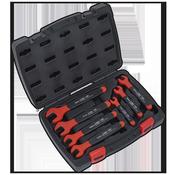 Insulated Open-End Spanner Set 7pc - VDE Approved image