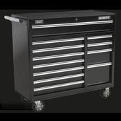 Superline PRO(R) Heavy-Duty Rollcab 12 Drawer - Black