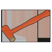 Brass Faced Dead Blow Hammer 1.5lb image