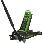 Low Profile Trolley Jack with Rocket Lift 3 Tonne - Green image